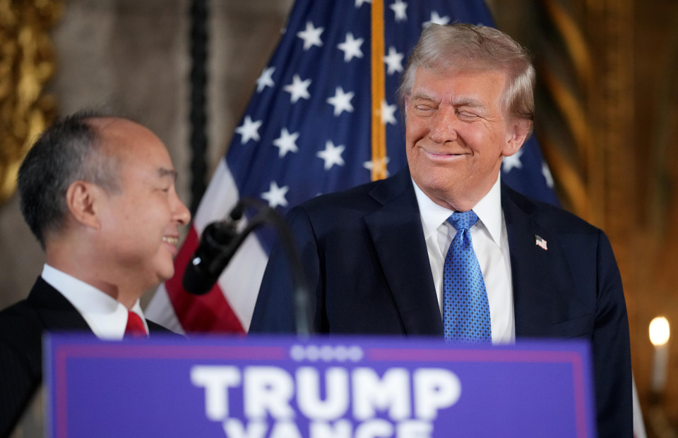 SoftBank CEO Son with Trump vows $100 billion investment in U.S.