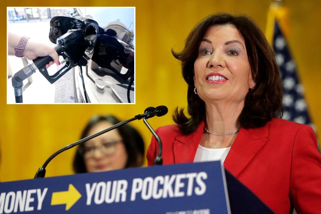 NY's Kathy Hochul to unveil 'cap and invest' plan critics warn could send gas prices soaring 12 cents per gallon